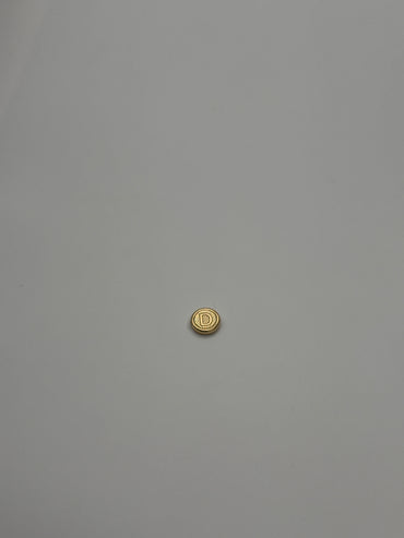 Herraje Letra D Oro amarillo 18k 0,43 Gr / 1 Cm