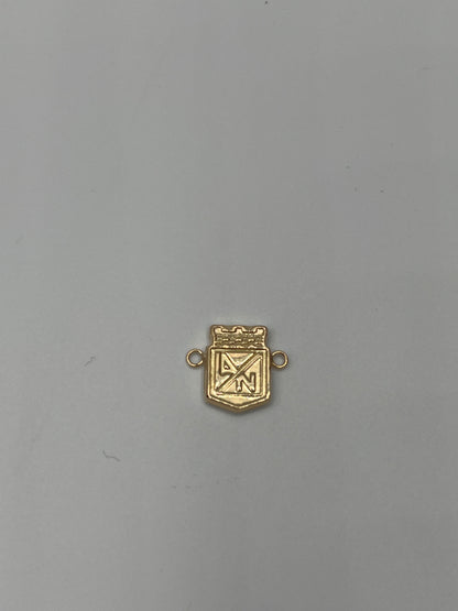 Herraje Atletico Nacional Oro amarillo 18k 0,51 Gr / 1,2 Cm