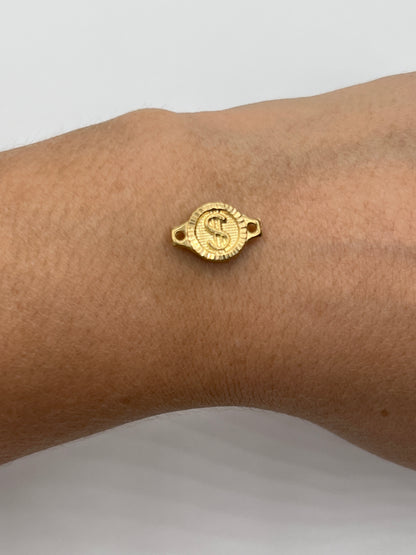 Herraje Signo Peso Oro amarillo 18k 0,61 Gr / 1 Cm
