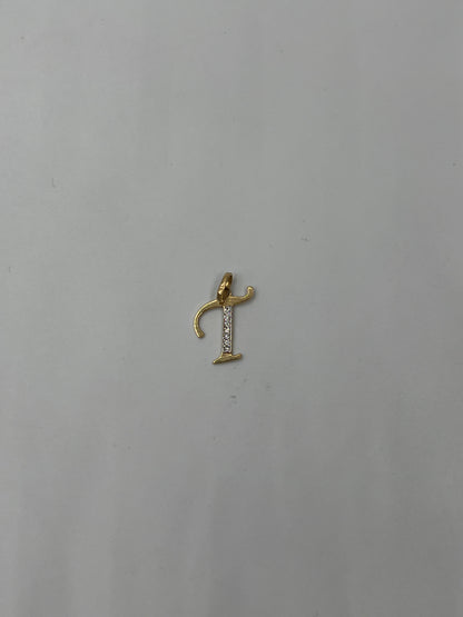 Dije Letra T Oro amarillo 18k 0,70 Gr / 11,40 mm / 1,5 Cm