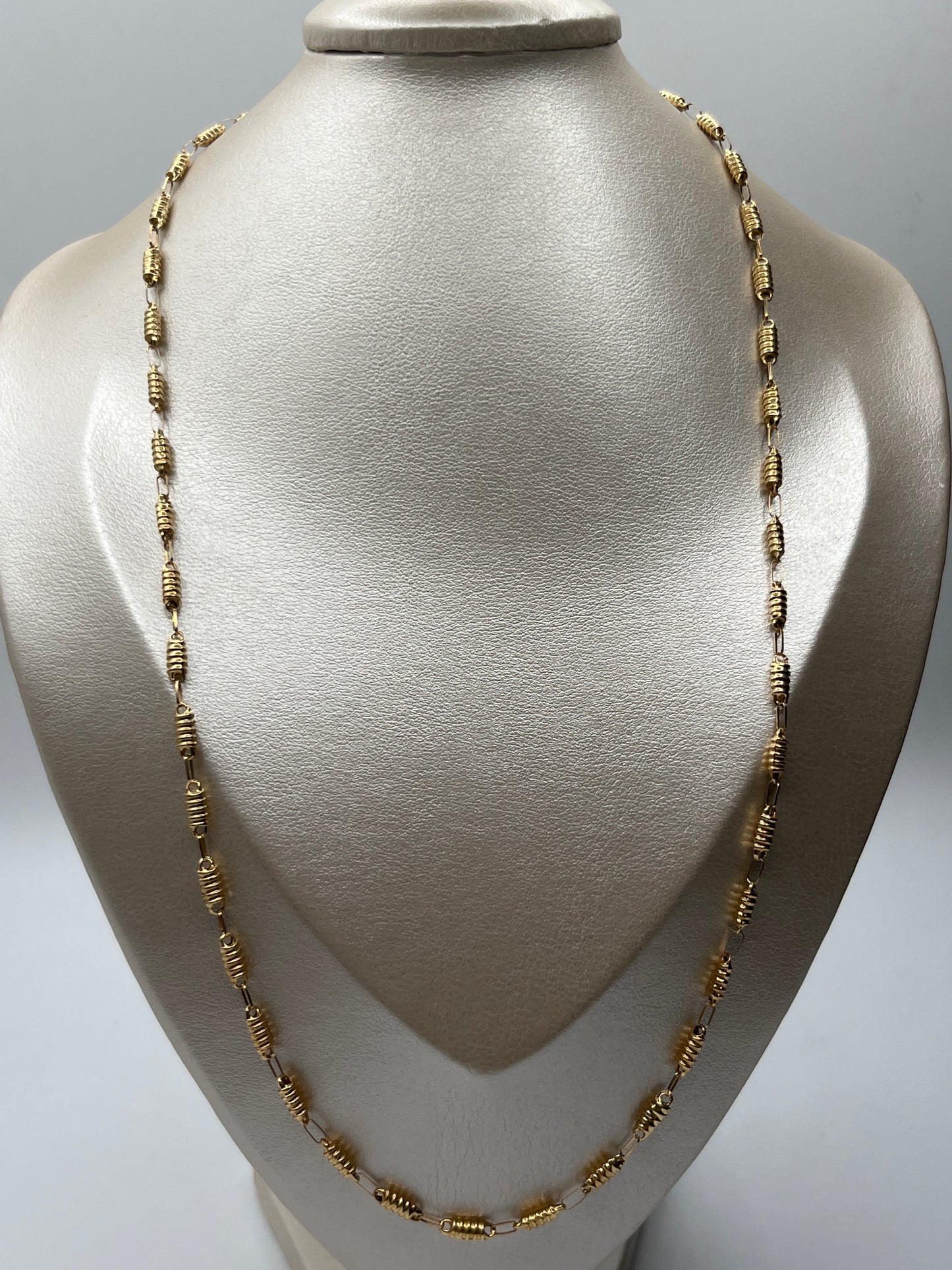 Cadena Rustica Oro amarillo 18k 6,24 Gr / 3,7 mm / 60 Cm