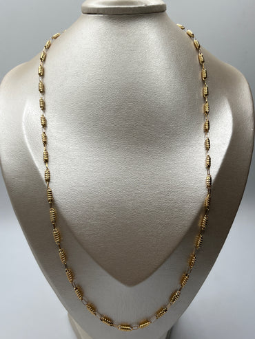 Cadena Rustica Oro amarillo 18k 6,24 Gr / 3,7 mm / 60 Cm