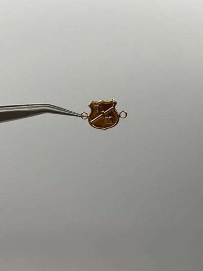 Herraje Independiente Medellin Oro amarillo 18k 0,42 Gr / 0,9 Cm