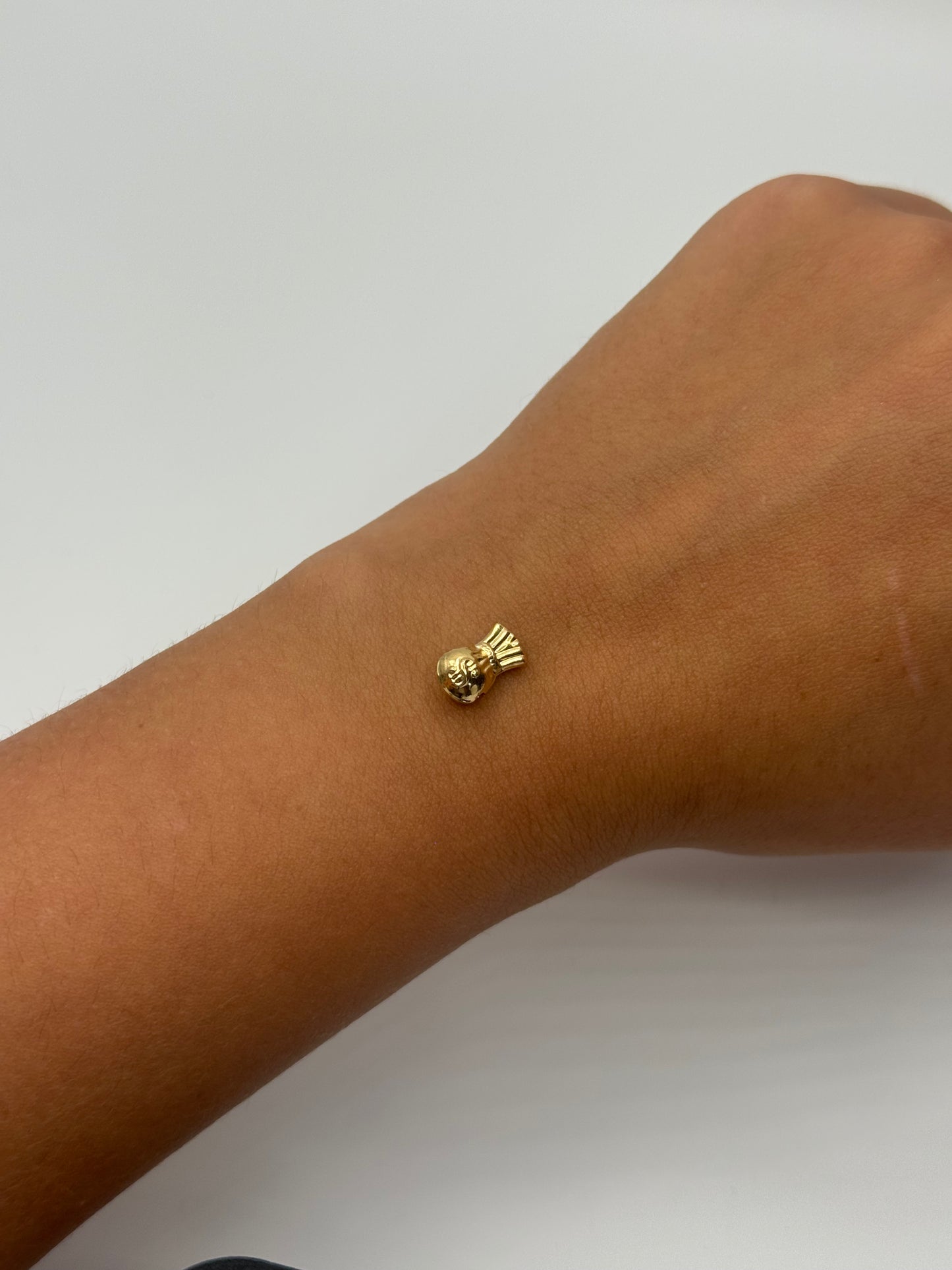 Herraje Bolsa Dinero Oro amarillo 18k 0,39 Gr / 1,2 Cm