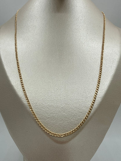 Cadena It Mini Cubana Oro amarillo 18k 2,73 Gr / 1,80 mm / 60 Cm