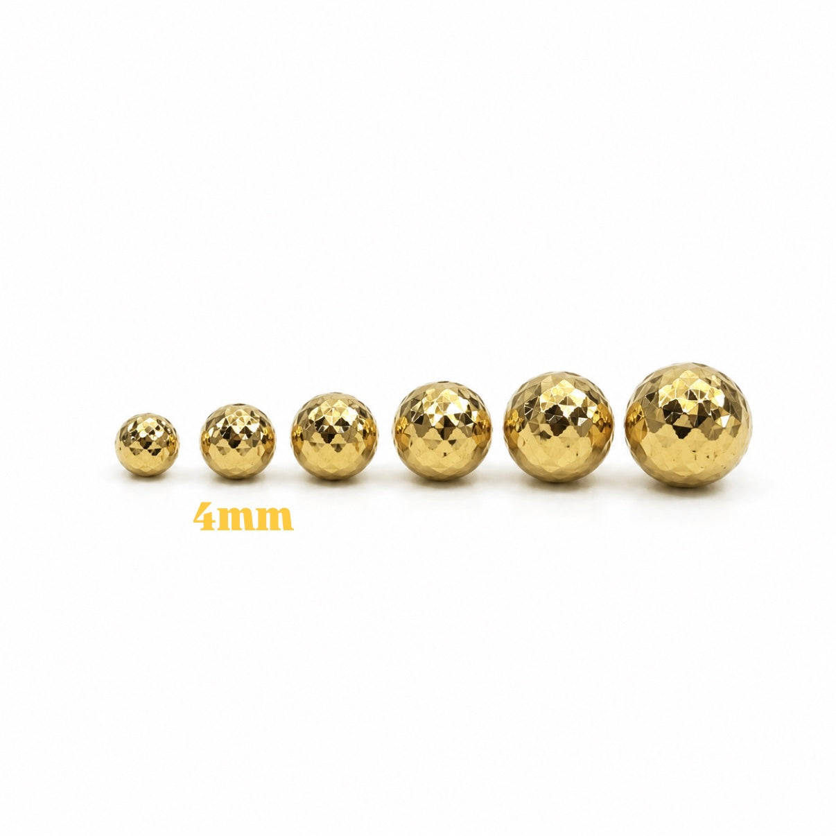 Bola Diamantada 4mm / Oro Amarillo