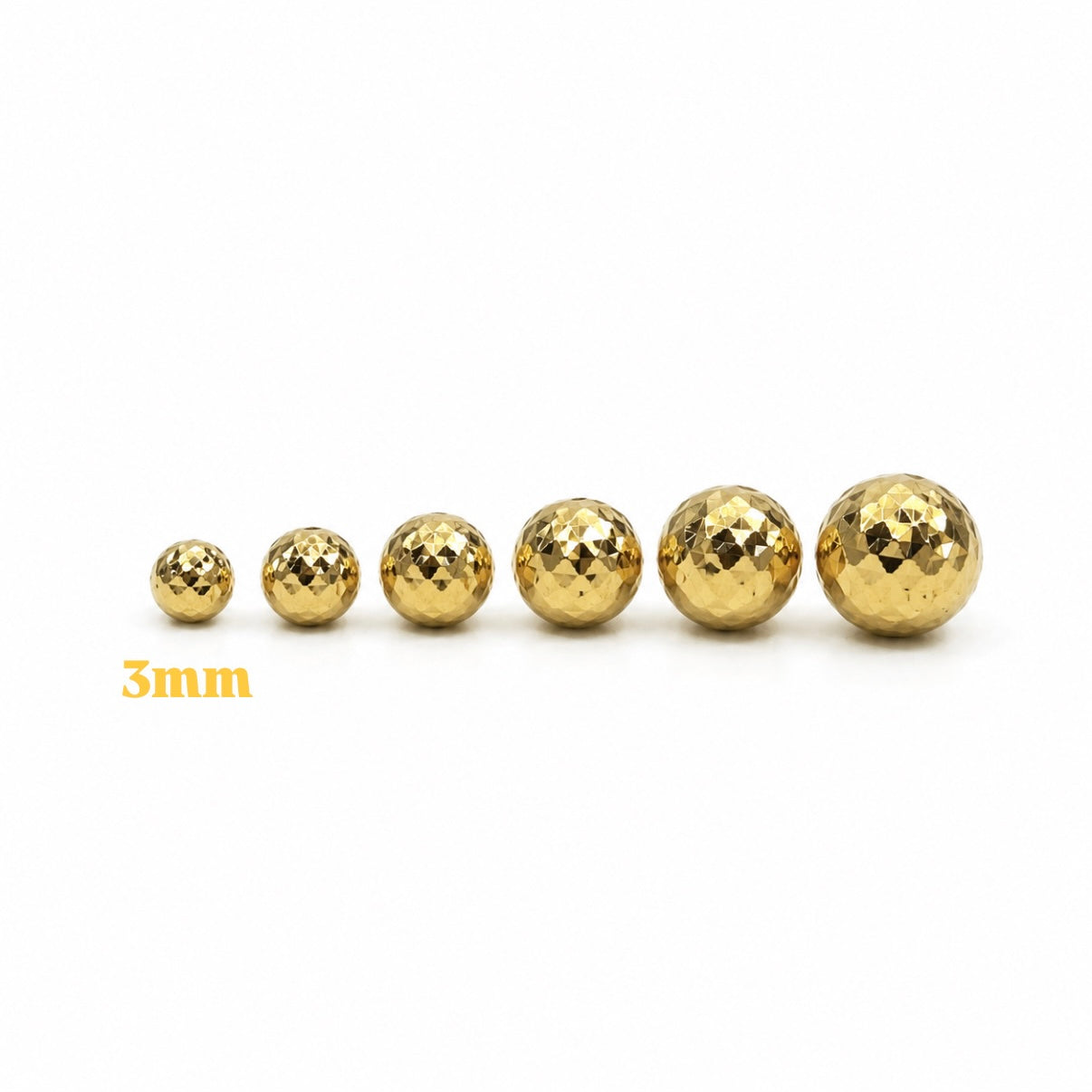 Bola Diamantada 3mm / Oro Amarillo