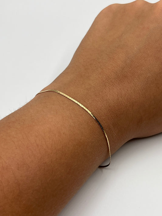 Pulso It mini serpiente Oro amarillo 18k +3 / 0,72 Gr / 1,22 mm / 18 Cm