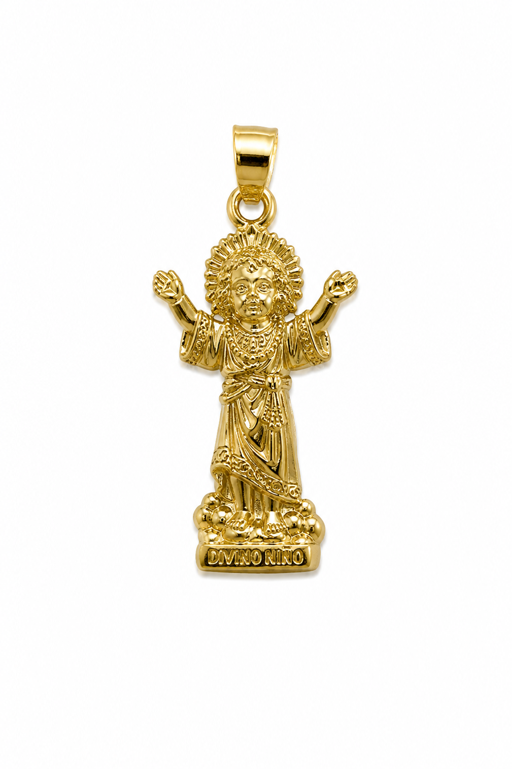 Dije Divino Niño Oro amarillo 18k 0,95 Gr / 14,2 mm / 2,1 Cm