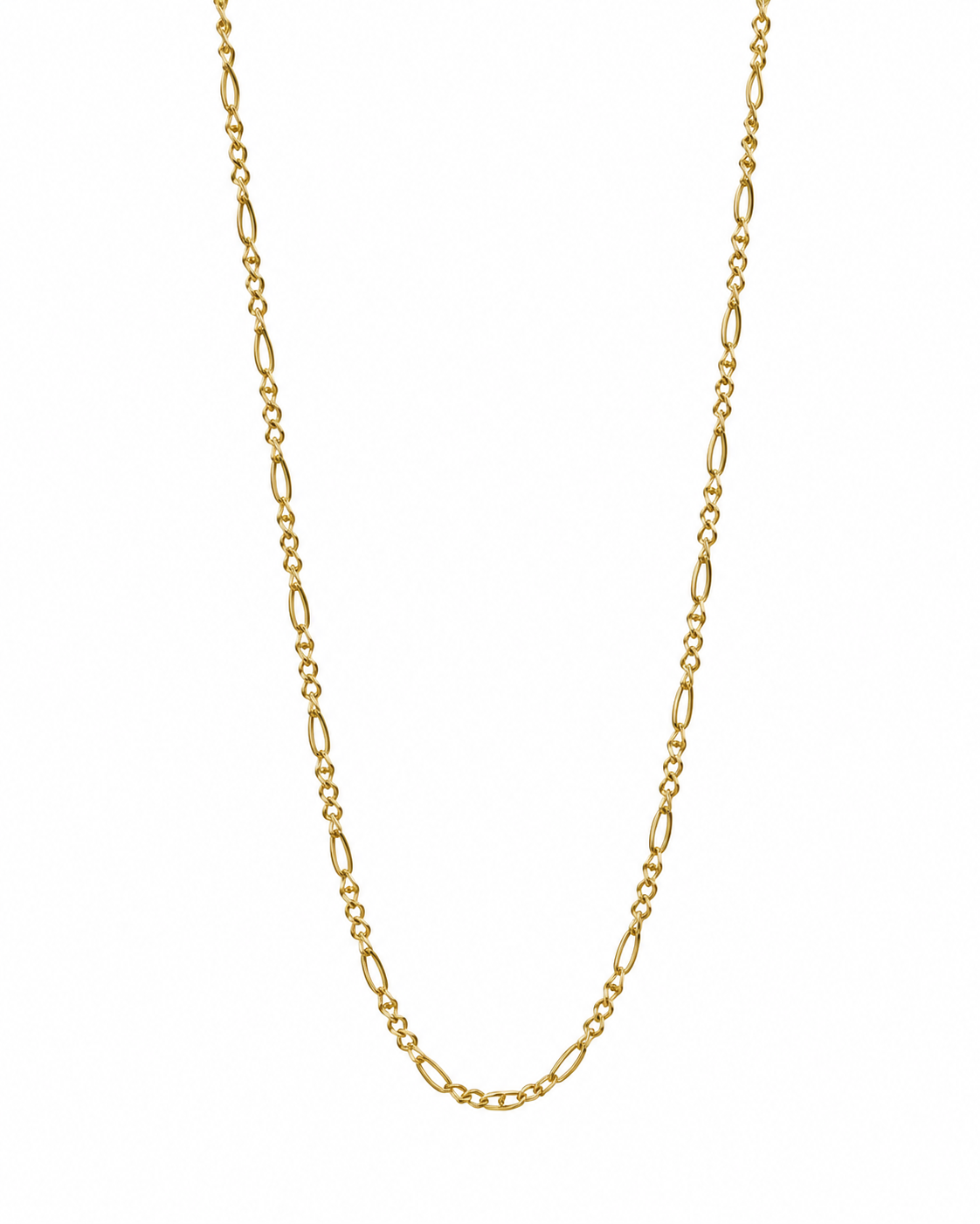 Cadena It Figaro Oro amarillo 18k +3 / 1,08 Gr / 1,25 mm / 50 Cm