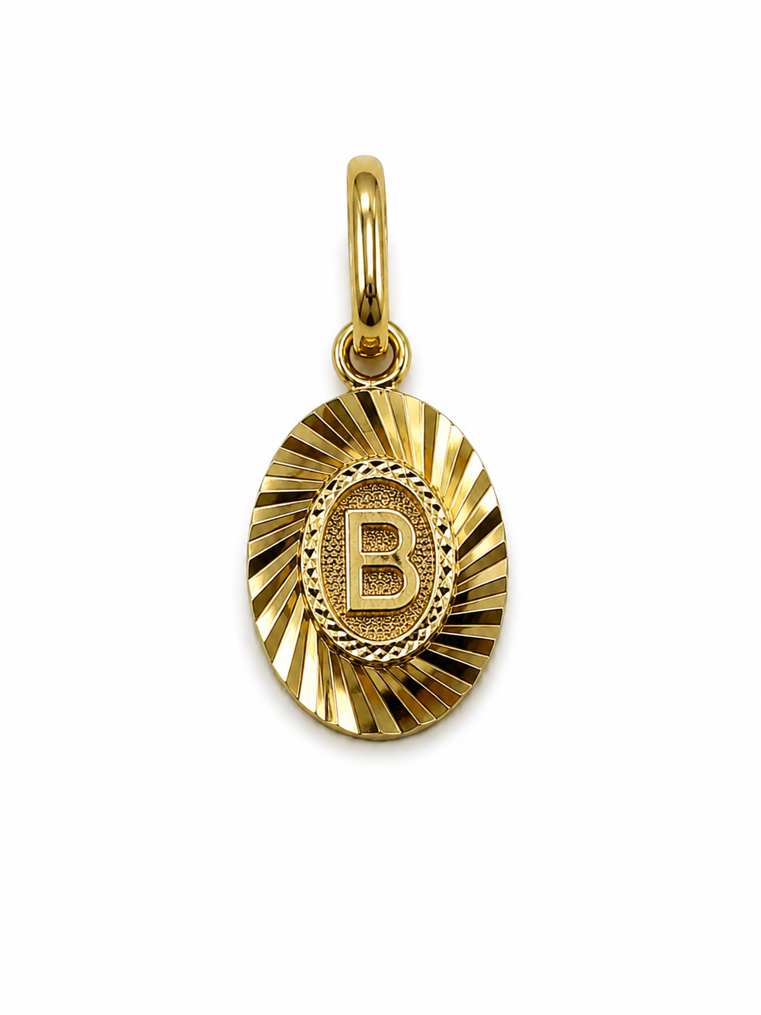 Dije Letra B Oro amarillo 18k 0,43 Gr / 7,5 mm / 1 Cm