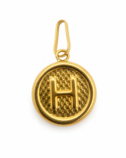 Dije Letra H Oro amarillo 18k 0,48 Gr / 10 mm / 1 Cm