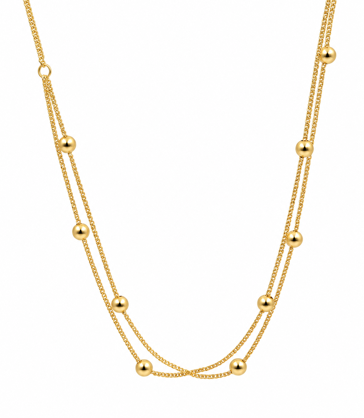 Cadena It Especial Franco Bola Oro amarillo 18k +4 / 0,93 Gr / 2,5 mm / 45 Cm