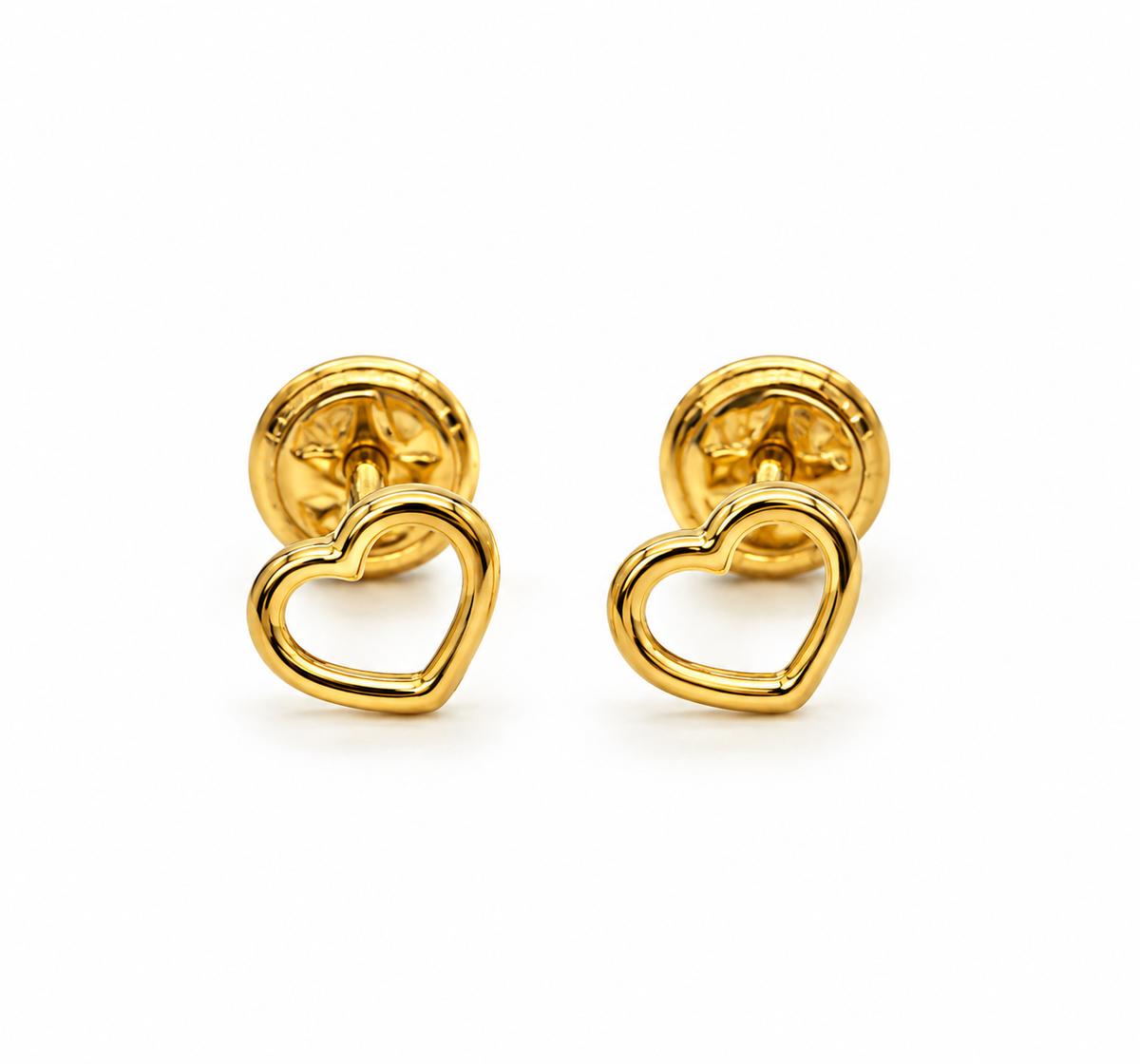Topos Corazon Silueta Oro amarillo 18k 0,48 Gr / 4,8 mm