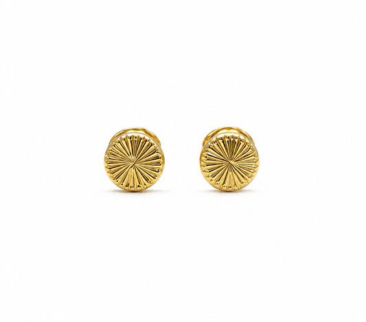 Topos Circulo Diamantado Oro amarillo 18k 0,84 Gr / 8,10 mm