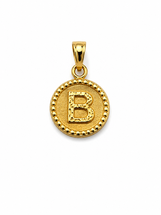 Dije Letra B Oro amarillo 18k 0,55 Gr / 10 mm / 1 Cm
