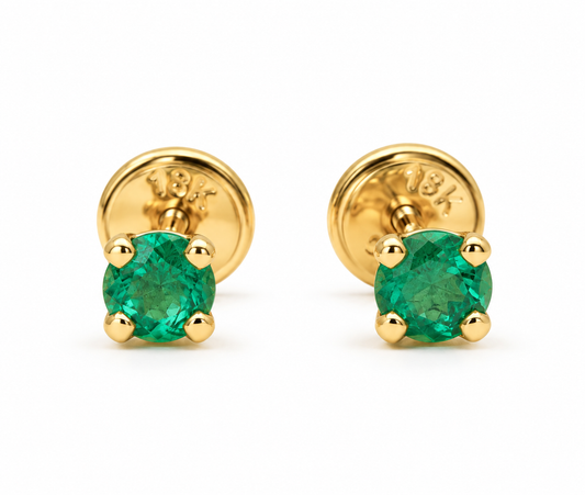 Topos Esmeralda Oro Amarillo 18k / 0.63 Gr / 3mm