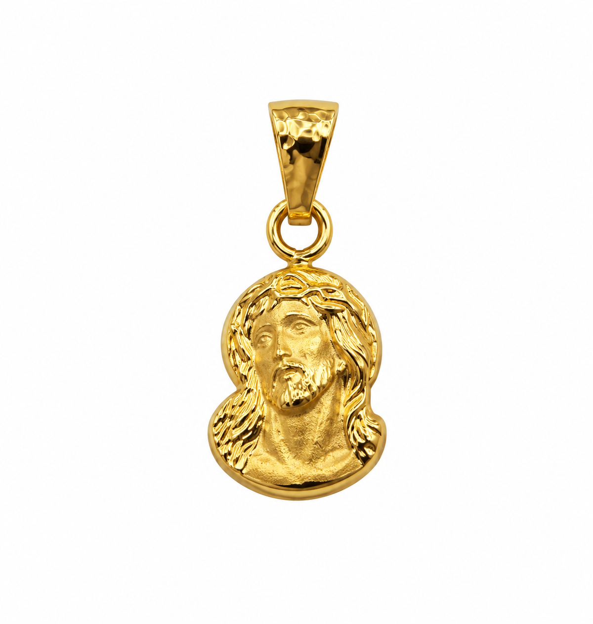 Dije Rostro Cristo  Oro amarillo 18k 0,35 Gr / 7 mm / 1,1 Cm