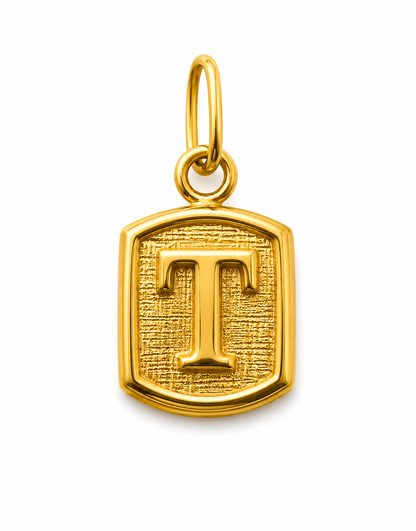 Dije Letra T Oro amarillo 18k 0,34 Gr / 6,80 mm / 0,7 Cm