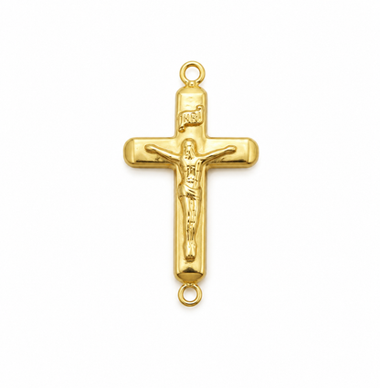 Herraje Cruz Cristo Oro amarillo 18k 0,57 Gr / 2,1 Cm