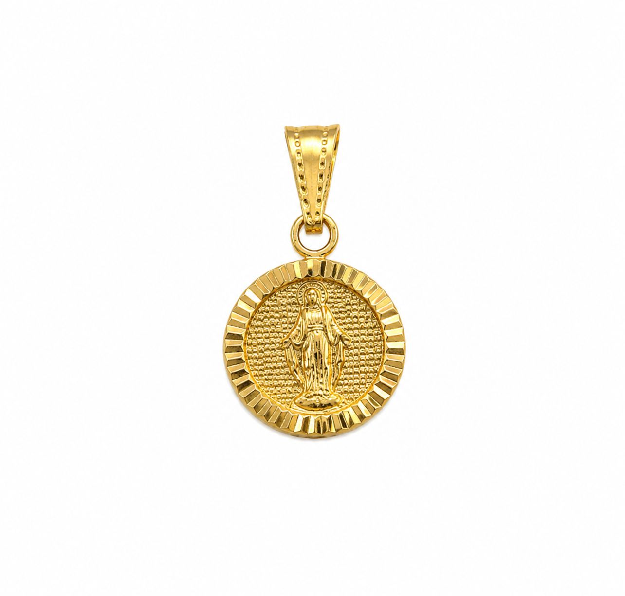 Dije virgen milagrosa Oro amarillo 18k 1,09 Gr / 11,60 mm / 1,5 Cm