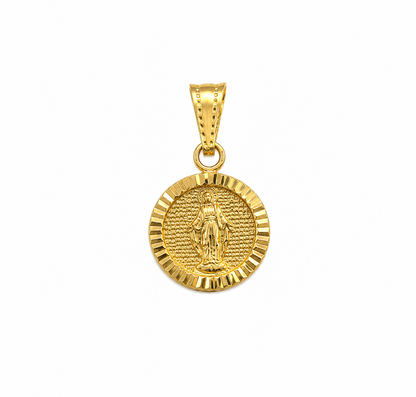 Dije virgen milagrosa Oro amarillo 18k 1,09 Gr / 11,60 mm / 1,5 Cm