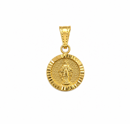 Dije virgen milagrosa Oro amarillo 18k 1,09 Gr / 11,60 mm / 1,5 Cm