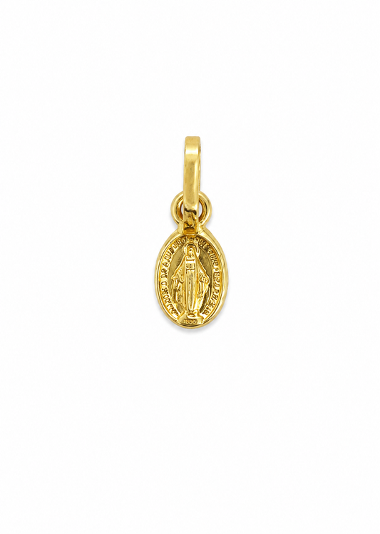 Dije Virgen Milagrosa Oro amarillo 18k 0,27 Gr / 5,50 mm / 0,5 Cm