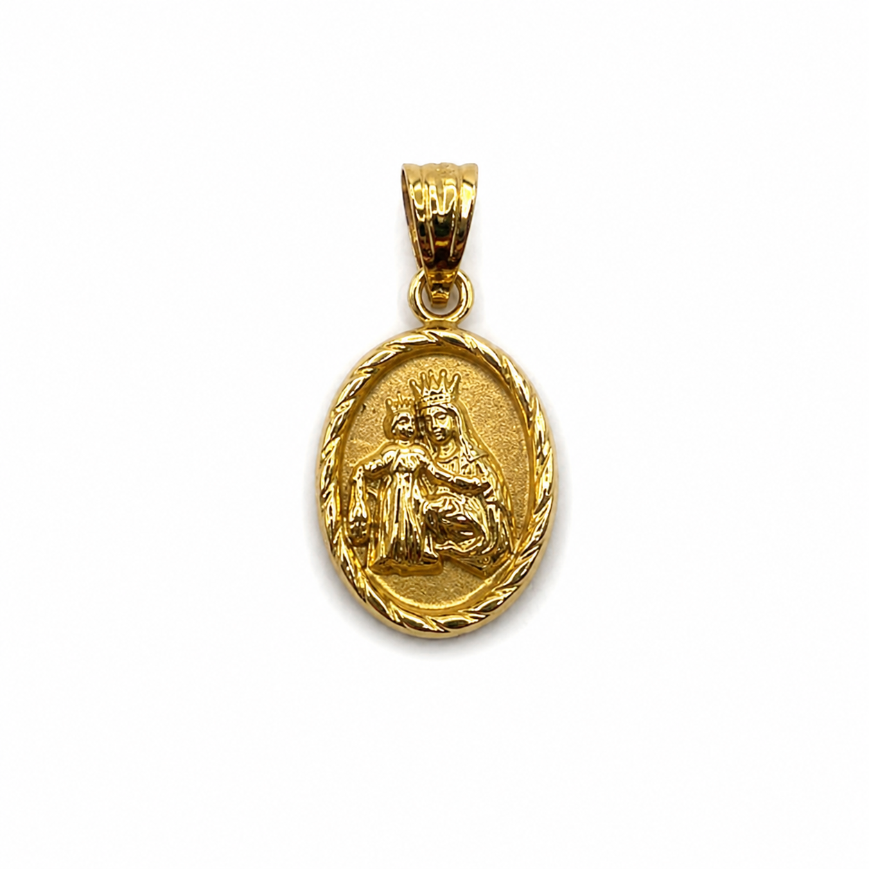 Dije Maria Auxiliadora Oro amarillo 18k 0,62 Gr / 9,3 mm / 1,2 Cm