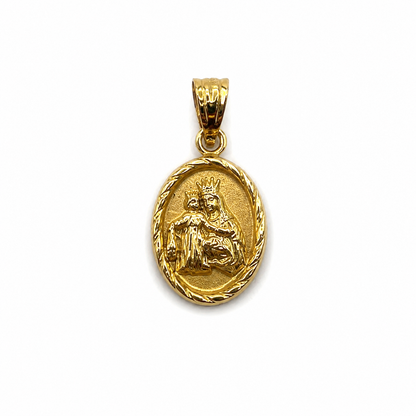 Dije Maria Auxiliadora Oro amarillo 18k 0,62 Gr / 9,3 mm / 1,2 Cm